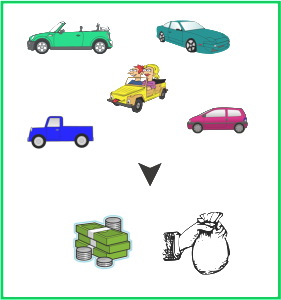 Pay and paperwork icon